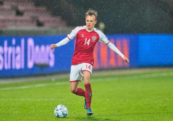 Den første målscorer efter europamesterskabet i Europacup-Mikkel Damsgaard