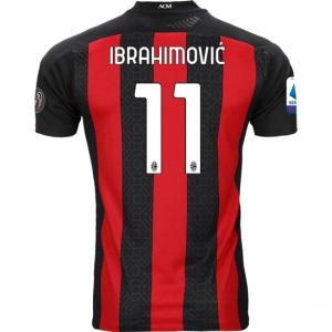 Billige AC Milan Zlatan Ibrahimović 11 Hjemmebanetrøje 2020 21 - Fodboldtrøjer(S/S)
