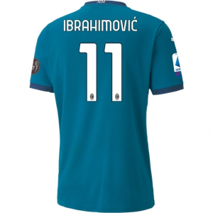 Billige AC Milan Zlatan Ibrahimović 11 Tredje trøjer 2020 21 - Fodboldtrøjer(S/S)