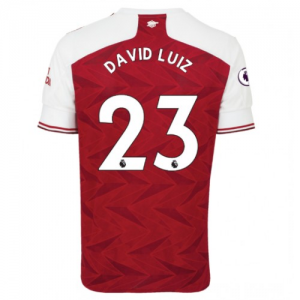 Billige Arsenal David Luiz 23 Hjemmebanetrøje 2020 21 - Fodboldtrøjer(S/S)