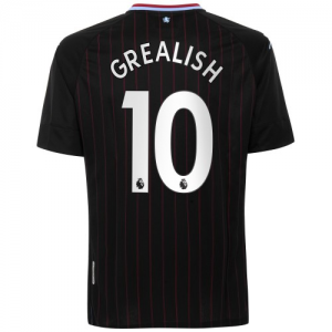 Aston Villa Jack Grealish 10 Udebanetrøje 2020 21 - Fodboldtrøjer(S/S)