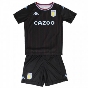 Aston Villa Børn UdebaneSæt 2021 - Fodboldtrøjer(S/S)