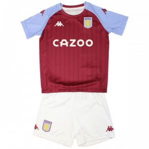 Aston Villa Børn HjemmebaneSæt 2021 - Fodboldtrøjer(S/S)