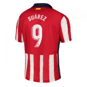 Billige Atletico Madrid Luis Suárez 9 Hjemmebanetrøje 2020 21 - Fodboldtrøjer(S/S)