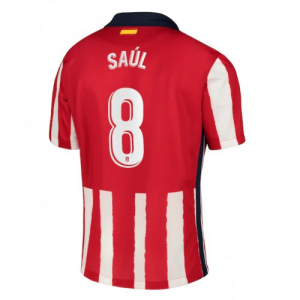 Billige Atletico Madrid Saul Niguez 8 Hjemmebanetrøje 2020 21 - Fodboldtrøjer(S/S)