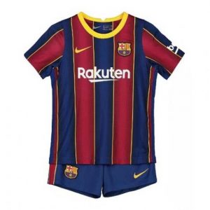 Barcelone Børn HjemmebaneSæt 2020 21 - Fodboldtrøjer(S/S)