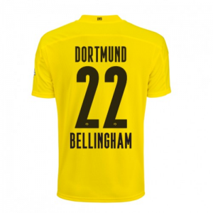 Borussia Dortmund Jude Bellingham 22 Hjemmebanetrøje 2020 21 - Fodboldtrøjer(S/S)