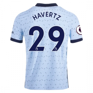Billige Chelsea Kai Havertz 29 Udebanetrøje 2020 21 - Fodboldtrøjer(S/S)