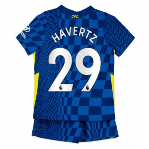 Chelsea Kai Havertz 29 Børn HjemmebaneSæts 2021 22 - Fodboldtrøjer(S/S)