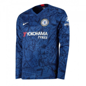 Billige Chelsea Hjemmebanetrøje 2019 20 -Fodboldtrøjer(L/S)