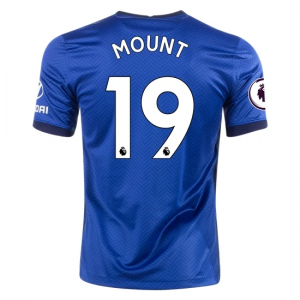 Billige Chelsea Mason Mount 19 Hjemmebanetrøje 2020 21 - Fodboldtrøjer(S/S)