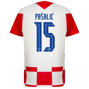 Kroatien Mario Pasalic 15 Hjemme EM 2020 - Fodboldtrøjer(S/S)