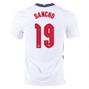 England Jadon Sancho 19 Hjemme EM 2020 - Fodboldtrøjer(S/S)