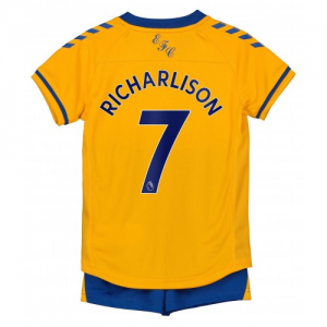 Everton Richarlison 7 Børn UdebaneSæt 2020 21 - Fodboldtrøjer(S/S)