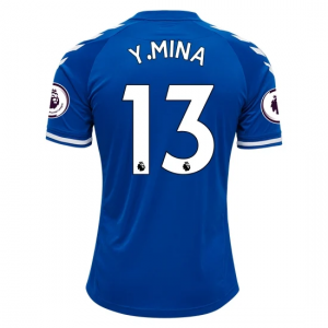 Everton Yerry Mina 13 Hjemmebanetrøje 2020 21 - Fodboldtrøjer(S/S)