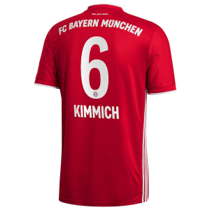 Billige FC Bayern München Joshua Kimmich 6 Hjemmebanetrøje 2020 21 - Fodboldtrøjer(S/S)