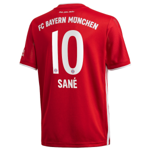 Billige FC Bayern München Leroy Sane 10 Hjemmebanetrøje 2020 21 - Fodboldtrøjer(S/S)