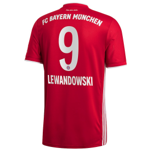 Billige FC Bayern München Robert Lewandowski 9 Hjemmebanetrøje 2020 21 - Fodboldtrøjer(S/S)