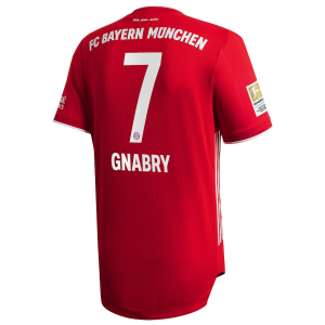 Billige FC Bayern München Serge Gnabry 7 Hjemmebanetrøje 2020 21 - Fodboldtrøjer(S/S)