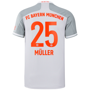 Thomas Müller 25 FC Bayern München Udebane trøjer 2020 21 - Fodboldtrøjer(S/S)