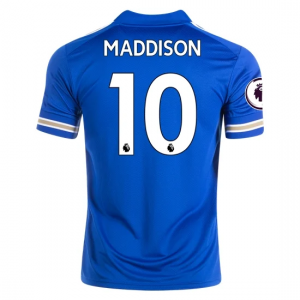 Billige Leicester City James Maddison 10 Hjemmebanetrøje 2020 21 - Fodboldtrøjer(S/S)