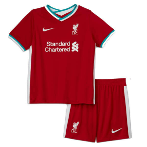Billige Liverpool Børn HjemmebaneSæt 2021 - Fodboldtrøjer(S/S)