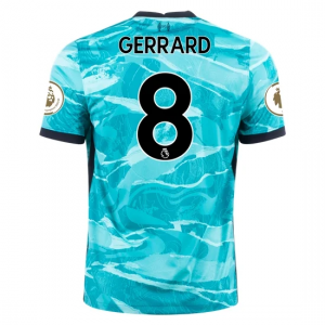 Billige Liverpool Steven Gerrard 8 Udebanetrøje 2020 21 - Fodboldtrøjer(S/S)