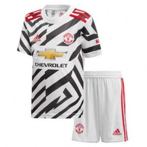 Billige Manchester United Børn TredjeSæts 2020 21 - Fodboldtrøjer(S/S)