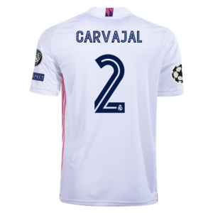 Billige Real Madrid Dani Carvajal 2 Hjemmebanetrøje 2020 21 - Fodboldtrøjer(S/S)