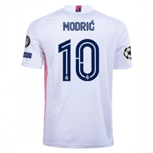 Billige Real Madrid Luka Modric 10 Hjemmebanetrøje 2020 21 - Fodboldtrøjer(S/S)