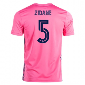 Billige Real Madrid Zinedine Zidane 5 Udebanetrøje 2020 21 - Fodboldtrøjer(S/S)