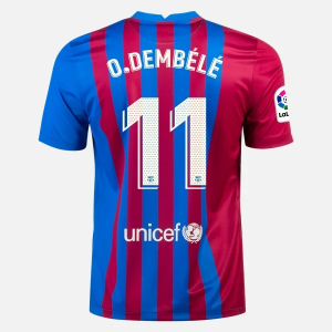 Barcelona Ousmane Dembele 11 Hjemme Trøjer  2021/22 - Kortærmet