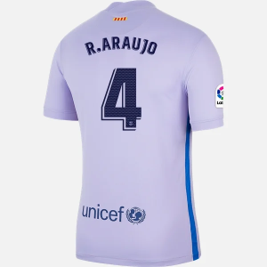 Barcelona Ronald Araujo 4 Ude Trøjer  2021/22 - Kortærmet