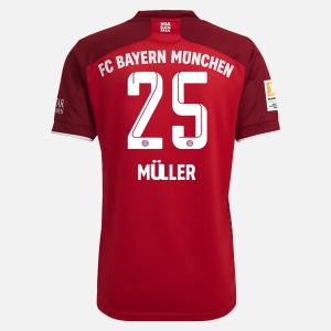 FC Bayern München Thomas Müller 25 Hjemme Trøjer 2021/22 - Kortærmet