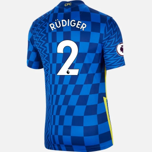 Chelsea Antonio Rudiger 2 Hjemme Trøjer  2021/22 - Kortærmet