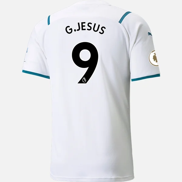 Manchester City Gabriel Jesus 9 Ude Trøjer 2021/22 – Kortærmet Fodboldtrøjer,EM 2020 Udsalg