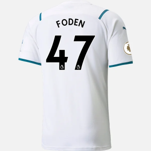 Manchester City Phil Foden 47 Ude Trøjer PUMA 2021/22 - Kortærmet