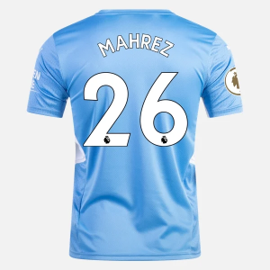 Manchester City Riyad Mahrez 26 Hjemme Trøjer 2021/22 - Kortærmet
