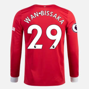 Manchester United Aaron Wan Bissaka 29 Hjemme Trøjer 2021/22 - Langærmet