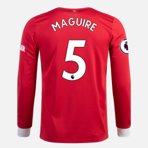 Manchester United Harry Maguire 5 Hjemme Trøjer 2021/22 - Langærmet