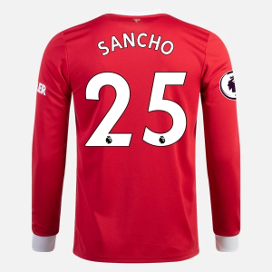 Manchester United Jadon Sancho 25 Hjemme Trøjer 2021/22 - Langærmet