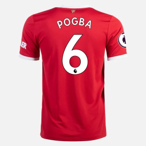Manchester United Paul Pogba 6 Hjemme Trøjer 2021/22 - Kortærmet