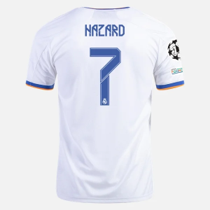 Real Madrid Eden Hazard 7 Hjemmebanetrøje  2021 2022 - FodboldTrøjer(S/S)