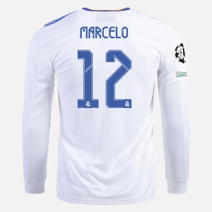 Real Madrid Marcelo 12 Hjemme Trøjer 2021/22 - Langærmet