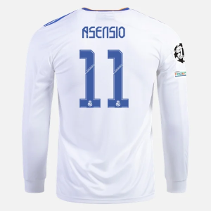 Real Madrid Marco Asensio 11 Hjemme Trøjer 2021/22 - Langærmet