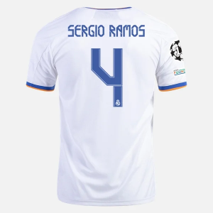 Real Madrid Sergio Ramos 4 Hjemme Trøjer  2021/22 - Kortærmet