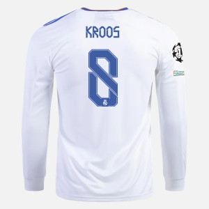 Real Madrid Toni Kroos 8 Hjemme Trøjer 2021/22 - Langærmet